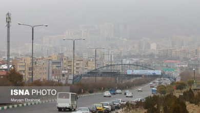 تصویر هوای تبریز در آستانه آلودگی