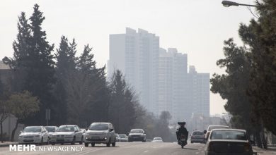 تصویر هوای تهران برای گروه‌های حساس آلوده شد
