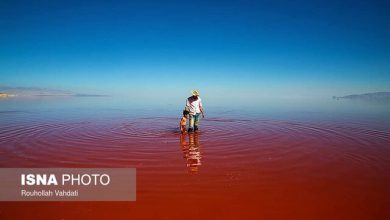 تصویر حجم دریاچه ارومیه ۱.۵ میلیارد مترمکعب کاهش یافته است