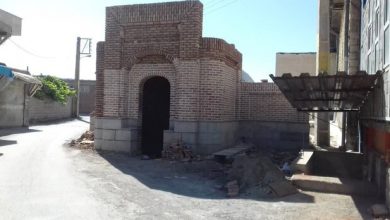 تصویر حفاظت و مرمت سر درب و سربینه حمام تاریخی شیشوان عجب‌شیر