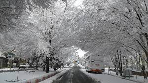 تصویر وضعیت هوای تبریز با بارش برف سالم شد