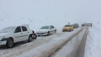 تصویر برف راه ۶۰ روستای آذربایجان‌شرقی را مسدود کرد