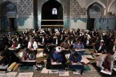 تصویر برگزاری همایش خوشنویسی میرعلی تبریزی در مسجد کبود تبریز