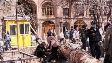 تصویر تندباد در آذربایجان شرقی یک فوتی و هفت مصدوم برجا گذاشت