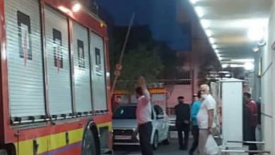 تصویر ۲ مصدوم در آتش سوزی طبقه ۱۰ ساختمانی در شنب غازان تبریز