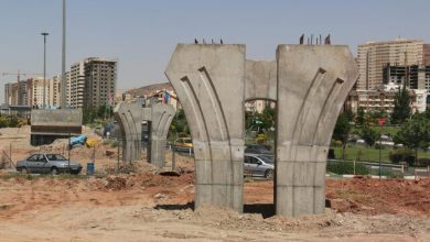تصویر بهره برداری از دو پل روگذر میدان شهید فهمیده تا ۶ ماه آینده