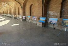 تصویر برگزاری نمایشگاه معرفی ظرفیت‌های گردشگری و صنایع‌دستی آذربایجان شرقی در مسجد کبود