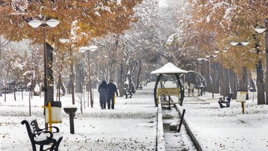 تصویر پیش‌بینی بارش برف در ارتفاعات آذربایجان‌شرقی