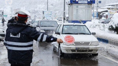 تصویر برف و باران در جاده‌های ۱۷ استان کشور / سفرهای غیرضروری را لغو کنید