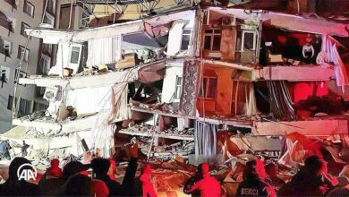 تصویر زلزله ۷.۷ ریشتری در ترکیه