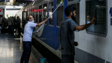 تصویر راه آهن منطقه آذربایجان به استقبال نوروز رفت
