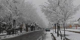 تصویر برف بهاری برخی مناطق آذربایجان‌شرقی را سفیدپوش کرد