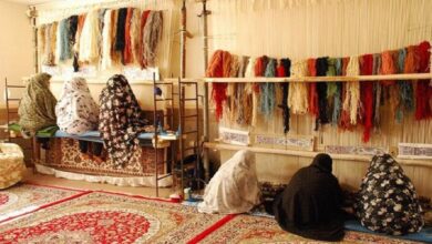 تصویر حجم صادرات فرش ایران به یک دهم کاهش یافته است