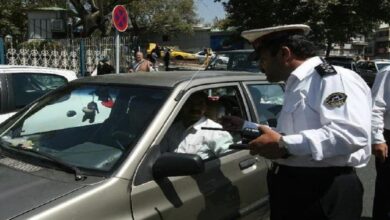 تصویر برخورد جدی پلیس با خودرو‌های فاقد معاینه فنی