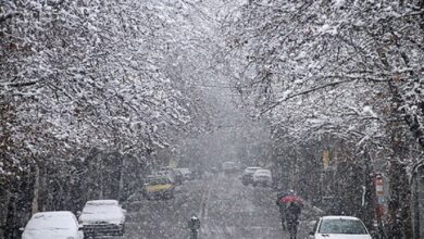 تصویر پیش‌بینی بارش برف در نواحی سردسیر و ارتفاعات آذربایجان‌شرقی