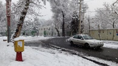 تصویر هشدار مدیریت بحران آذربایجان شرقی نسبت به بارش برف و لغزندگی جاده‌ها
