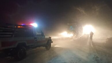 تصویر امدادرسانی به ۲۷ نفر گرفتار در برف و کولاک آذربایجان‌شرقی