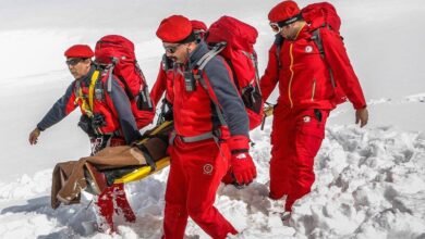 تصویر جان باختنن کوهنوردان تبریزی در سرمای سبلان