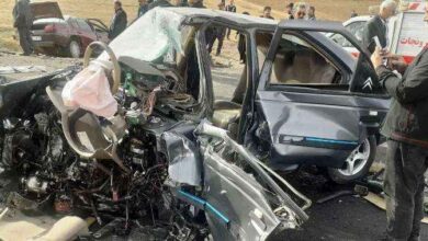 تصویر سانحه رانندگی در جاده مرند ۲ فوتی و سه مصدوم برجا گذاشت