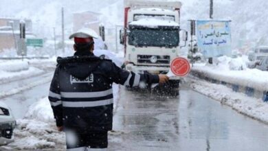 تصویر تردد در ۶ جاده اصلی آذربایجان شرقی به کندی انجام می شود