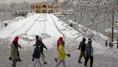 تصویر پیش‌بینی بارش برف و باران در آذربایجان‌شرقی