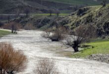 تصویر هشدار سیلابی شدن رودخانه های آذربایجان‌شرقی در پایان هفته