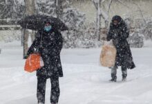 تصویر بارش برف و باران در مناطق مختلف آذربایجان شرقی